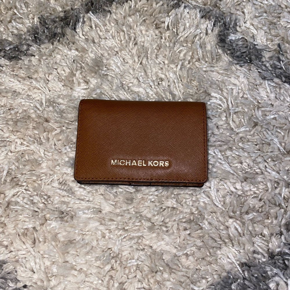 Michael Kors Brown Faux Leather Wallet